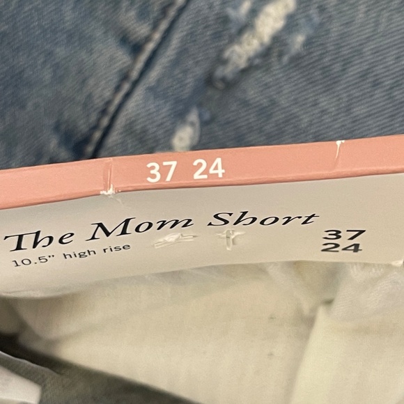 Abercrombie & Fitch Womens High Rise Distress Jean The Mom Shorts Sz. 24 37 - Picture 9 of 16